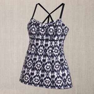 Lululemon ✨Rare✨ Get Focused Tank Top - Sprinkler Ikat Leopard/Logo Print